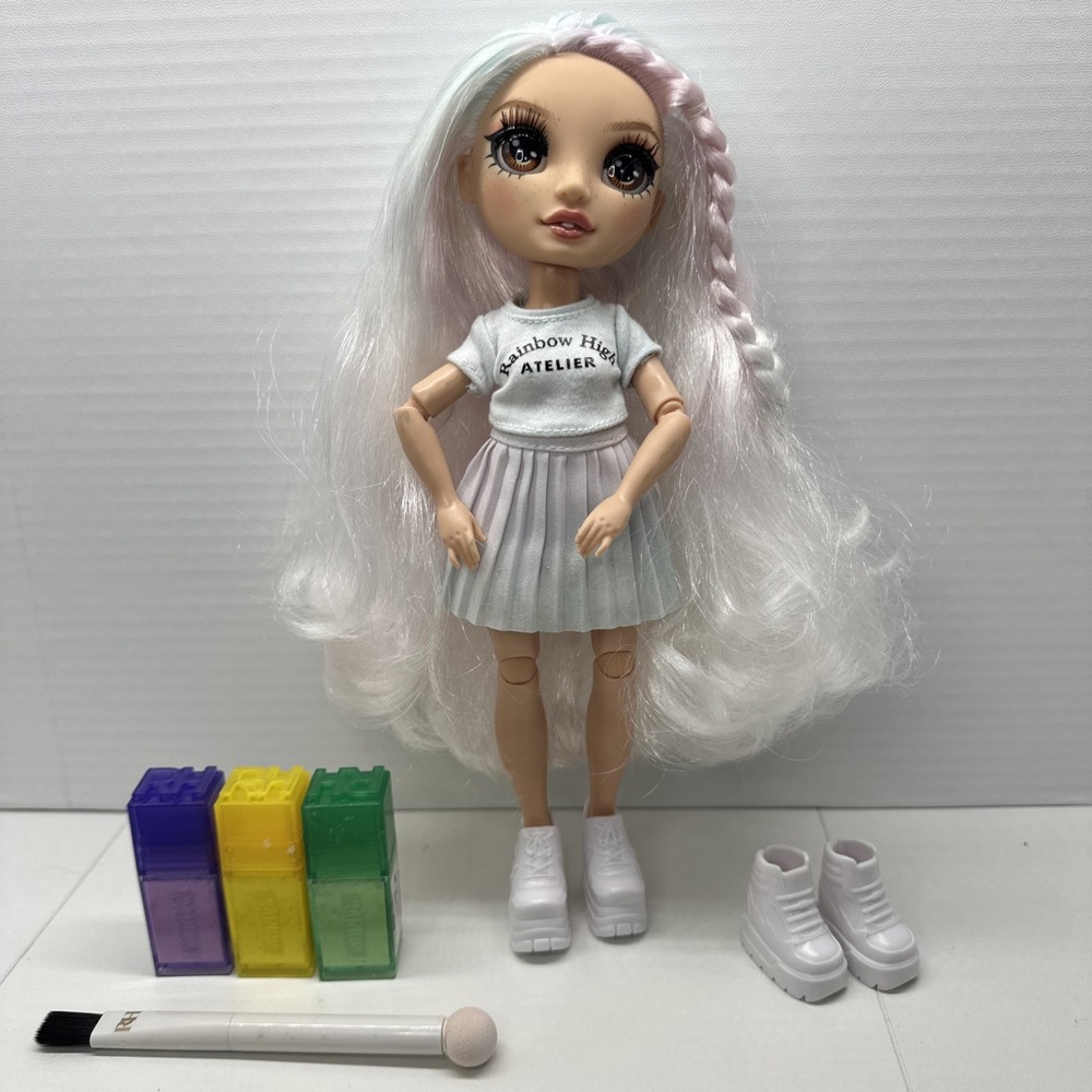 Rainbow High Water Color & Create Dressed Articulated Fashion Doll w/ Brown Eyes